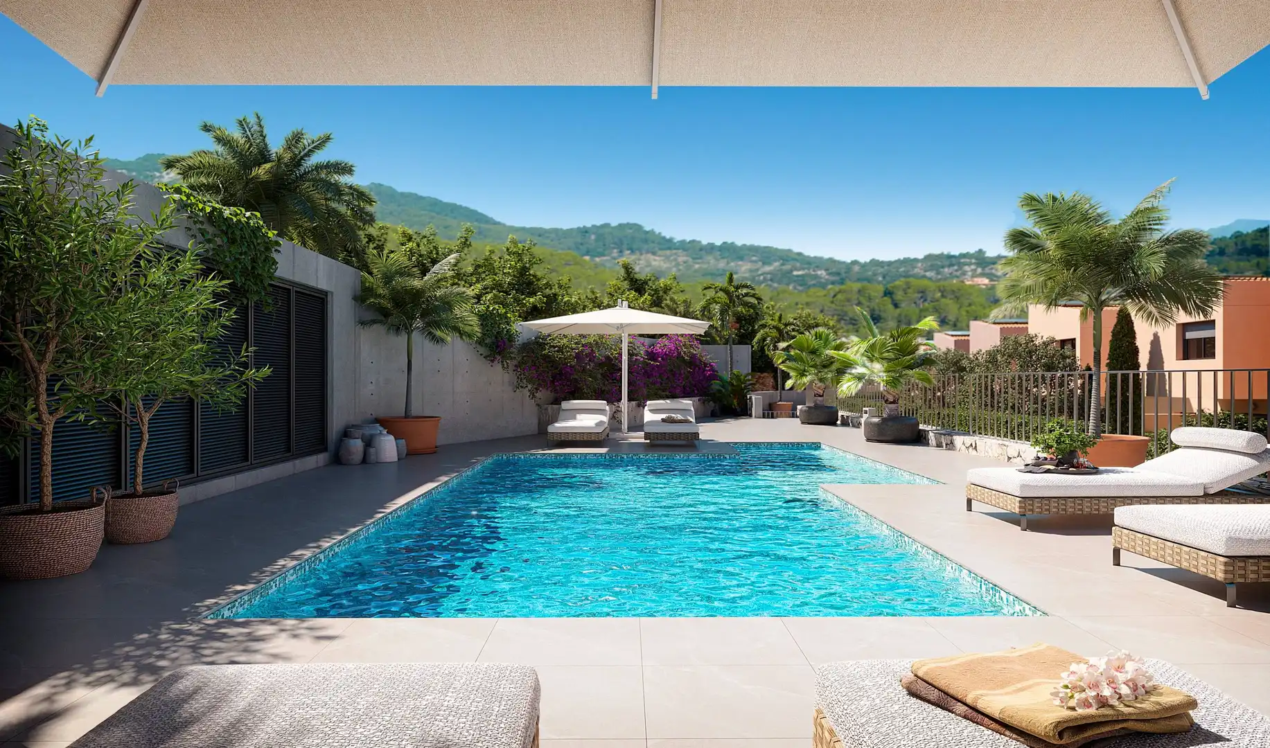 Terraced house with pool for sale in Esporles, imagen 6