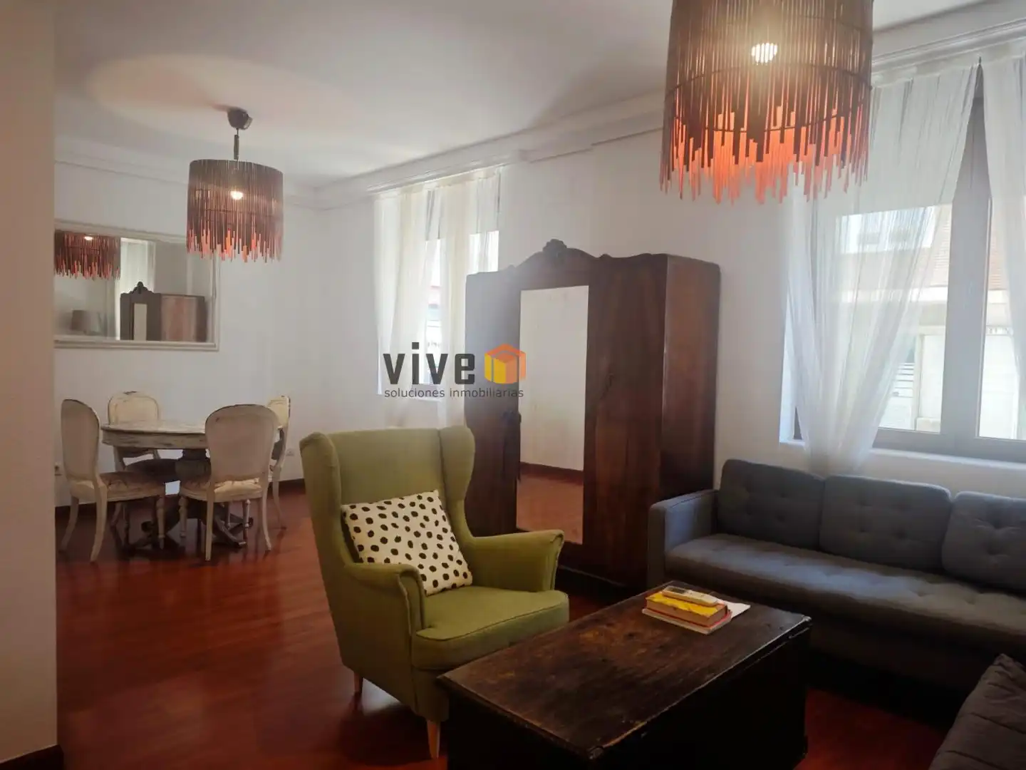 Sala de estar de Piso de alquiler en Sevilla con Aire acondicionado y Amueblado