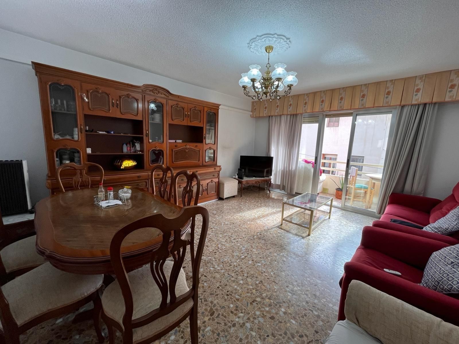 Living room of Flat for sale in Villajoyosa / La Vila Joiosa  with Air Conditioner and Balcony