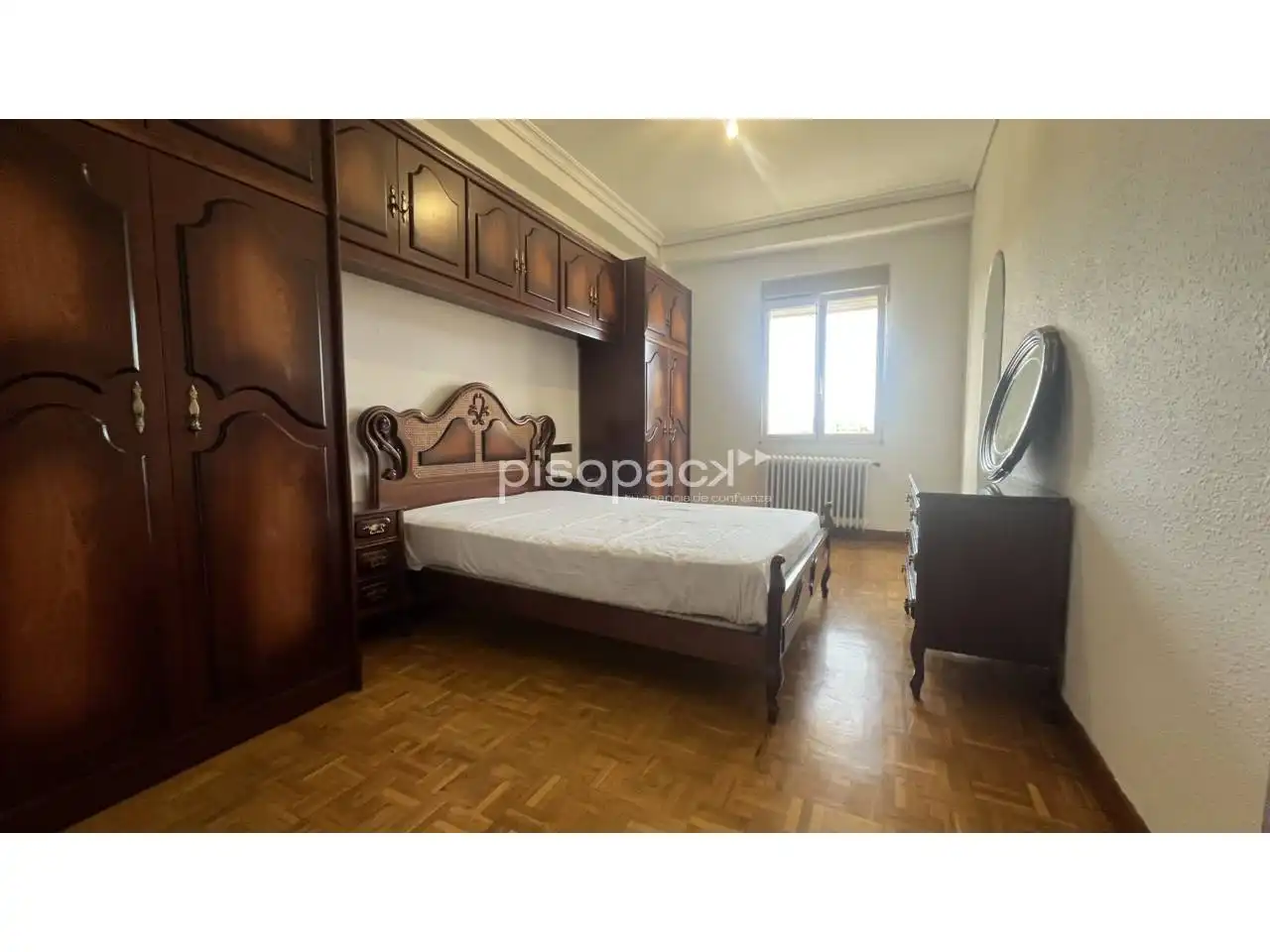Bedroom of Flat for sale in  Pamplona / Iruña  with Heating, Parquet flooring and Alarm