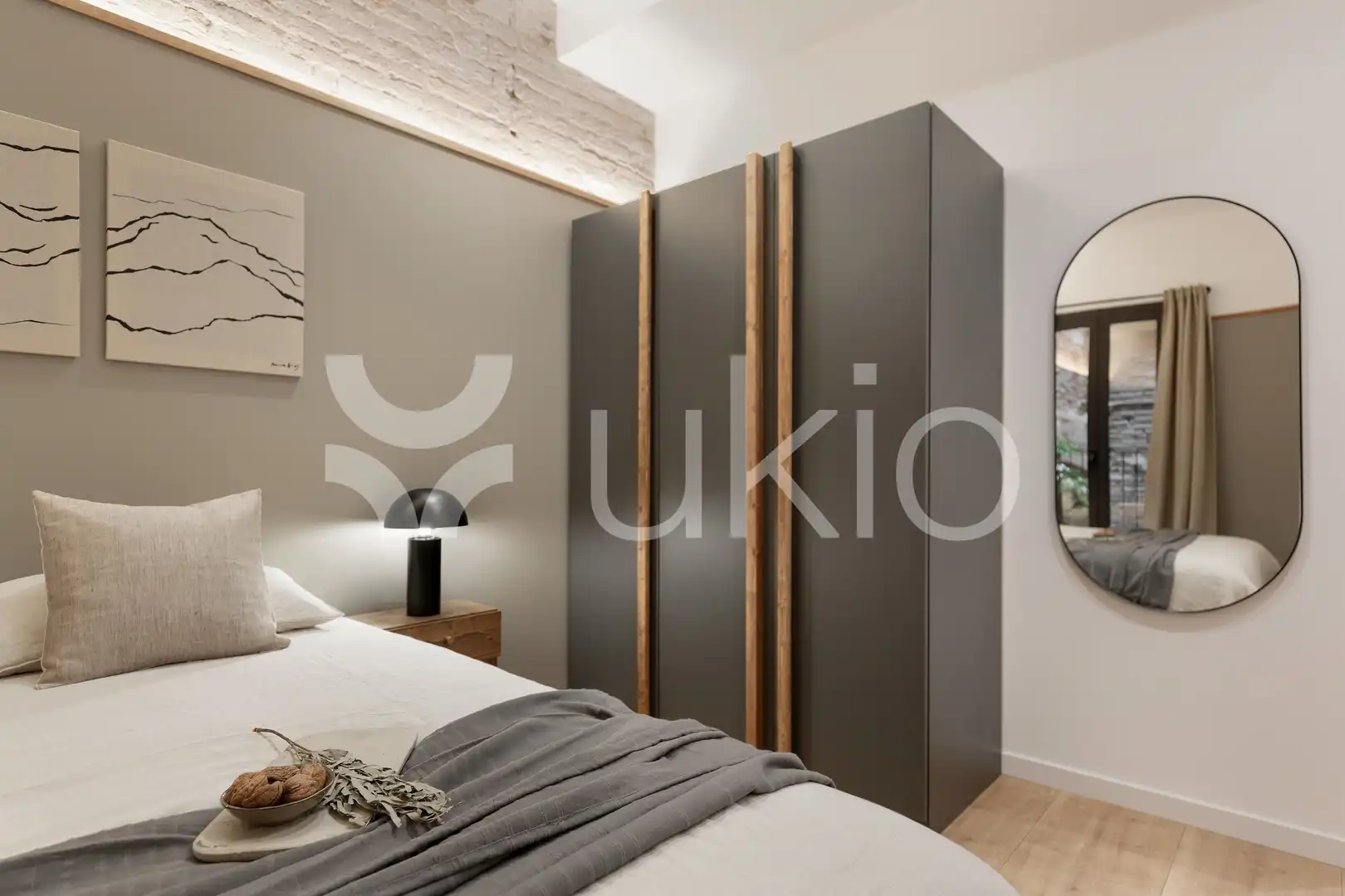 Habitación de Apartamento de alquiler en Barcelona con Aire acondicionado, Calefacción y Amueblado