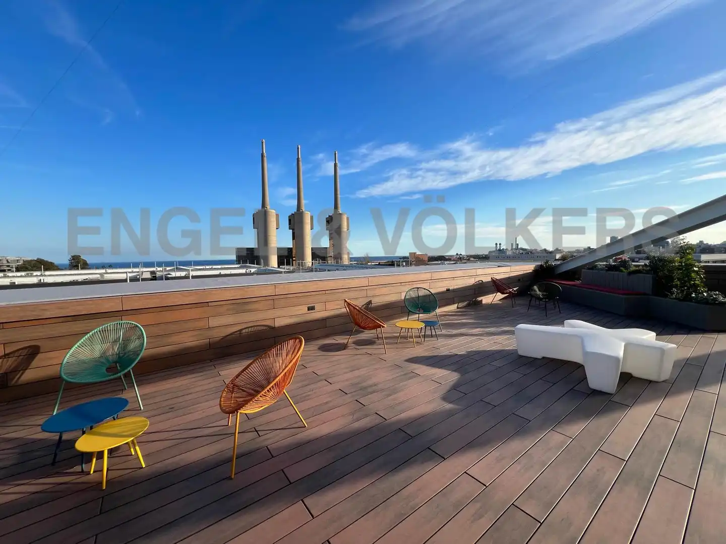 Terraza de Oficina de alquiler en Badalona con Aire acondicionado y Terraza