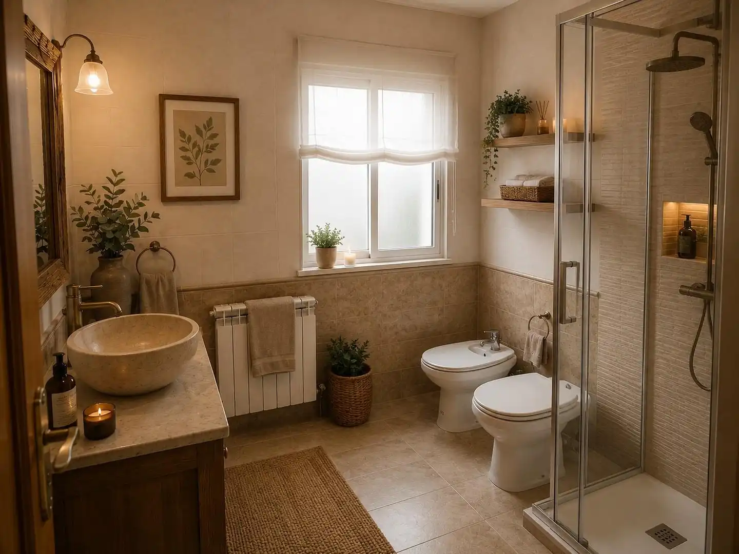 Baño de Casa o chalet en venta en Piedrabuena con Calefacción, Jardín privado y Terraza