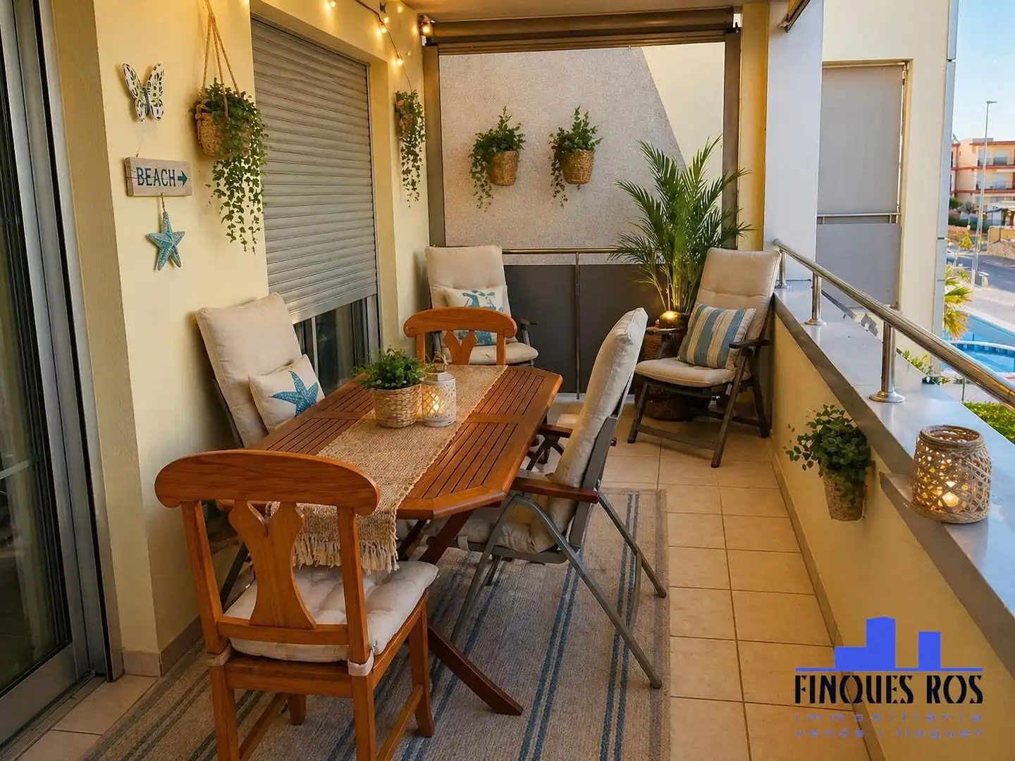 Terraza de Apartamento de alquiler en Vinaròs con Aire acondicionado, Calefacción y Trastero