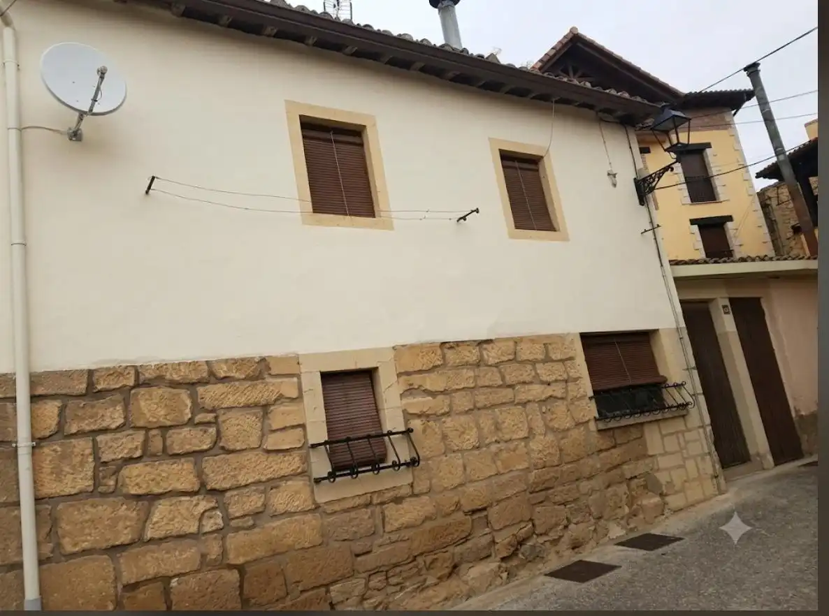 Vista exterior de Finca rústica en venta en Baños de Ebro / Mañueta con Calefacción, Trastero y Amueblado
