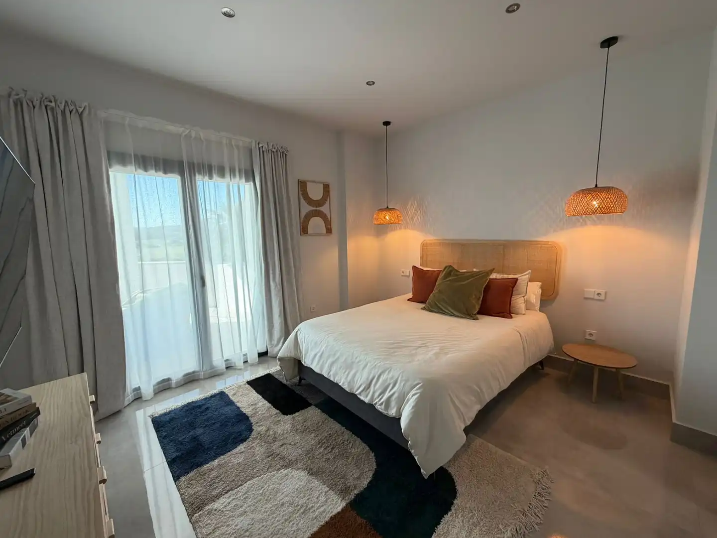 Schlafzimmer von Haus oder Chalet zur Miete in Sotogrande mit Klimaanlage, Privatgarten und Terrasse