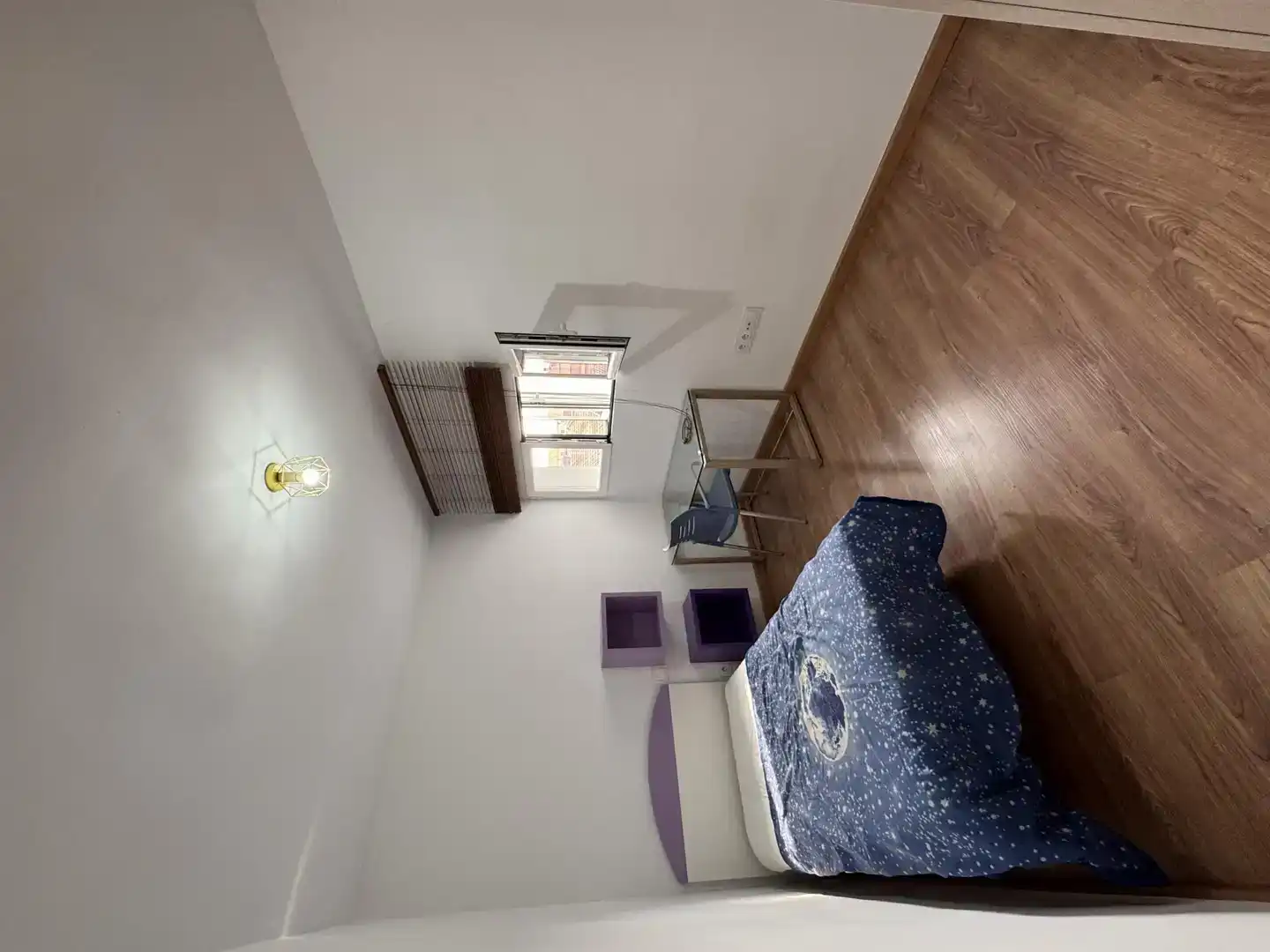 Schlafzimmer von Wohnung zur Miete in Segovia mit Privatgarten, Parkett und Möbliert