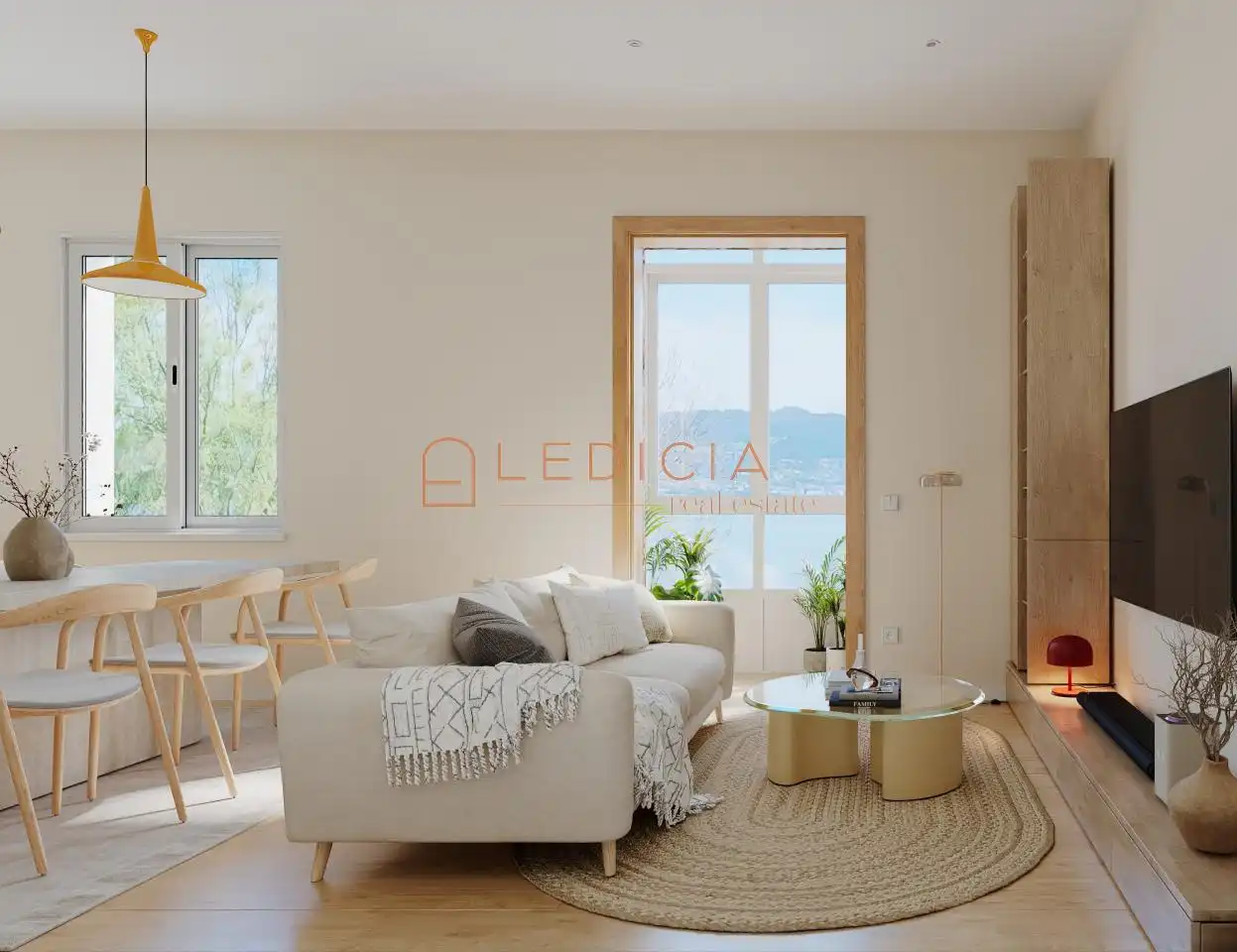 Sala de estar de Piso en venta en Moaña con Aire acondicionado, Calefacción y Terraza