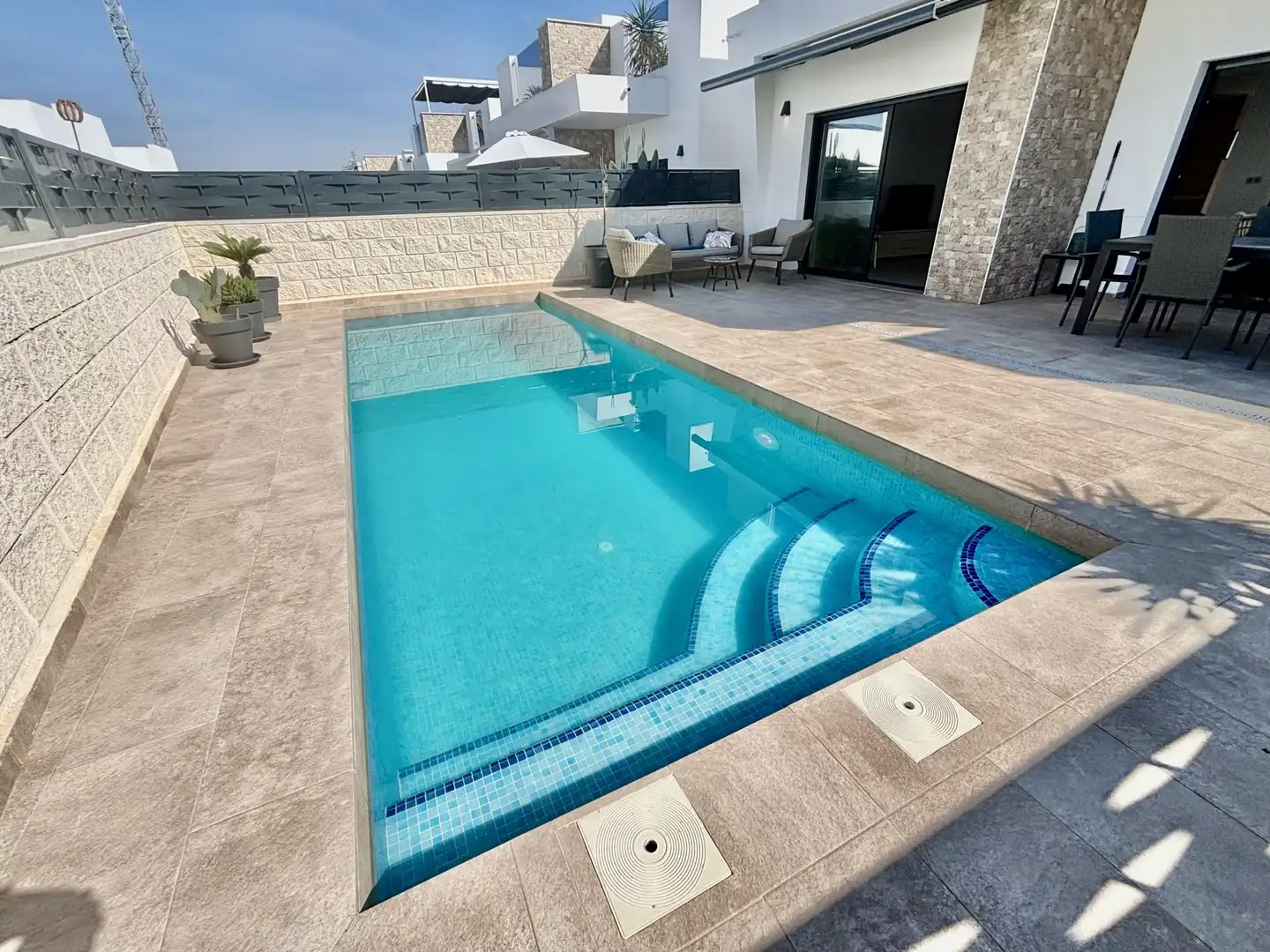 Swimming pool of Houses for sale in Benijófar