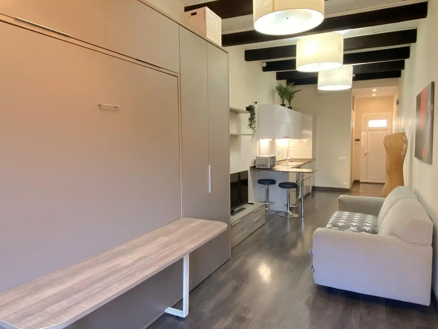 Sala d'estar de Apartament en venda en Barcelona amb Aire condicionat, Calefacció i Parquet