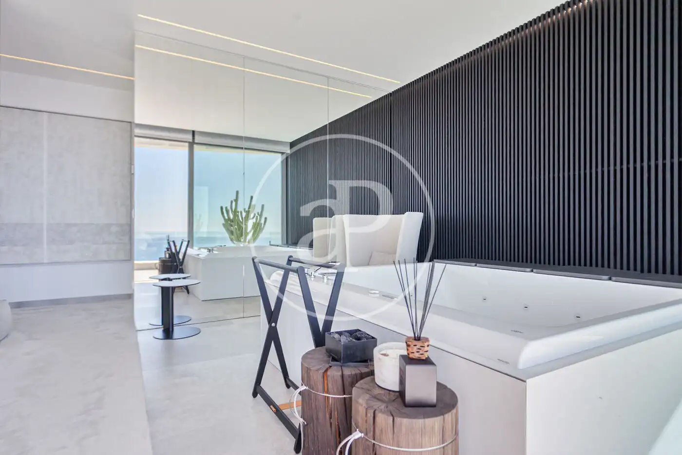 Sala de estar de Casa o chalet en venta en Altea con Aire acondicionado, Calefacción y Jardín privado
