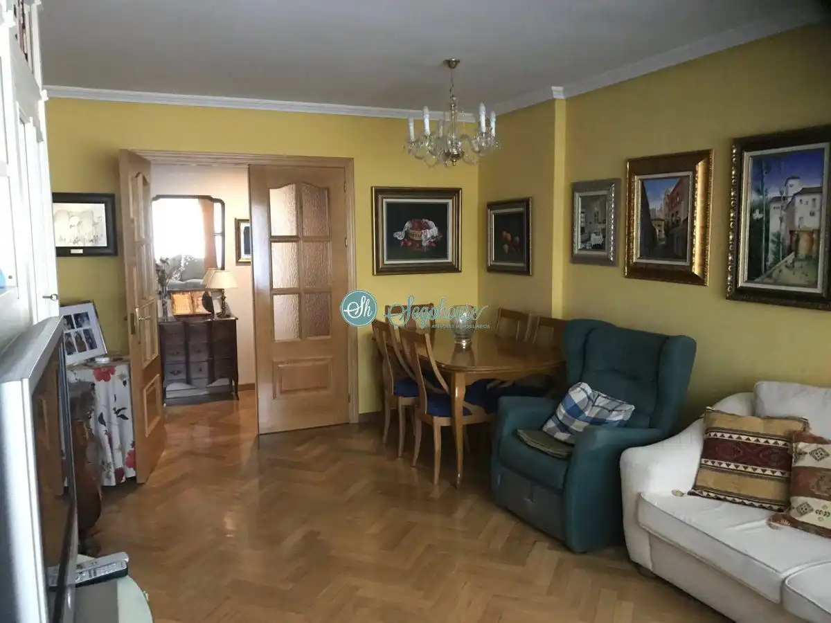 Sala d'estar de Pis en venda en Segovia amb Calefacció, Parquet i Terrassa