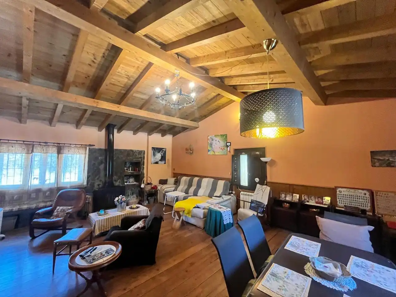 Sala de estar de Finca rústica en venta en Cabrero con Jardín privado y Piscina