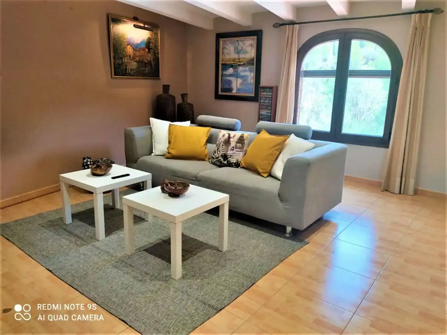 Sala d'estar de Finca rústica en venda en Gelida