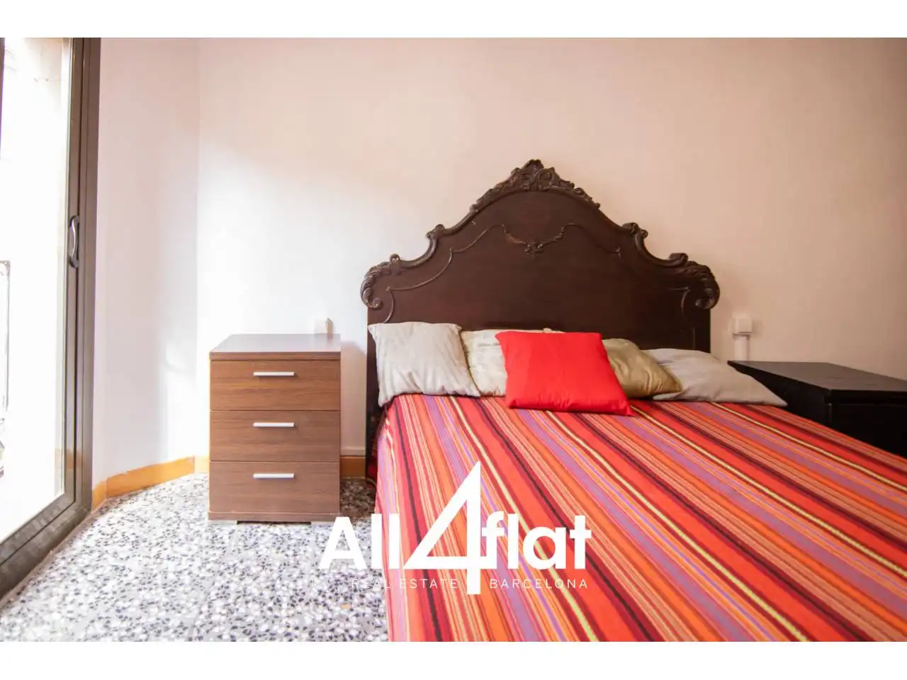 Bedroom of Flat for rent in Barcelona  with Air Conditioner, Heating and Furnished