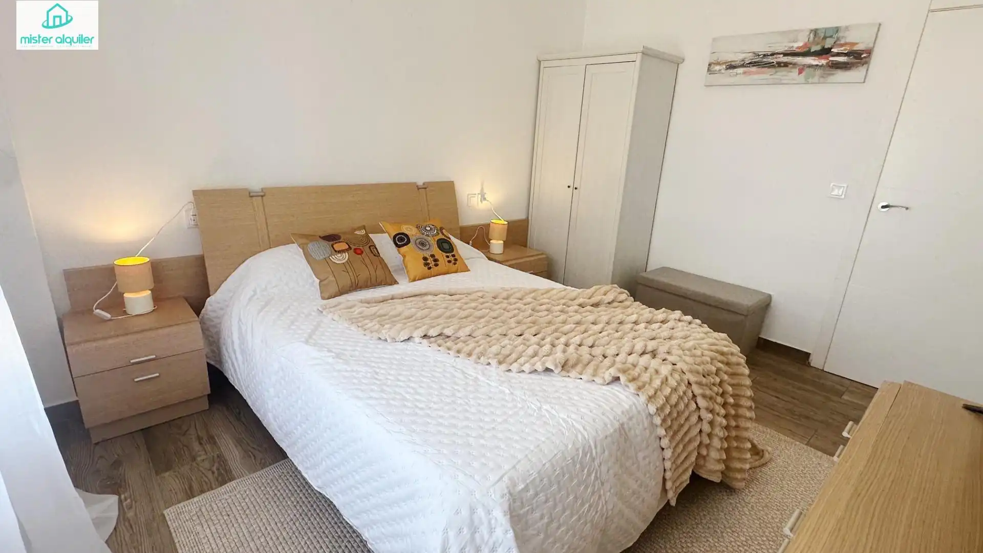 Bedroom of Apartments for rent in El Campello  with Air Conditioner, Heating and Furnished