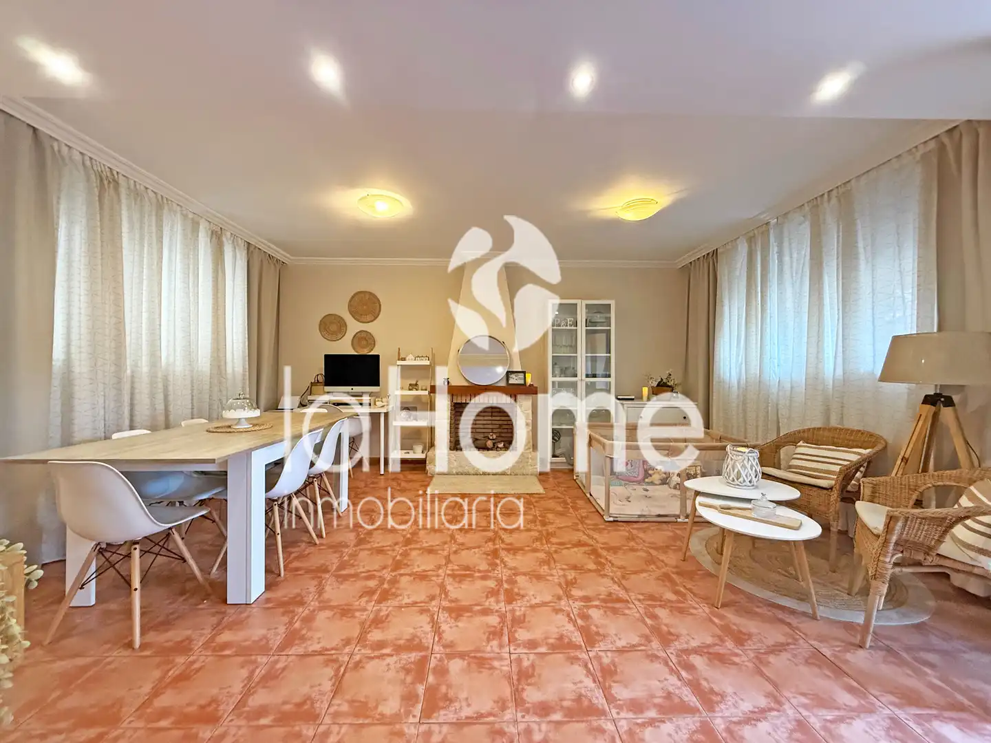 Sala de estar de Casa adosada en venta en Bétera con Calefacción, Terraza y Horno
