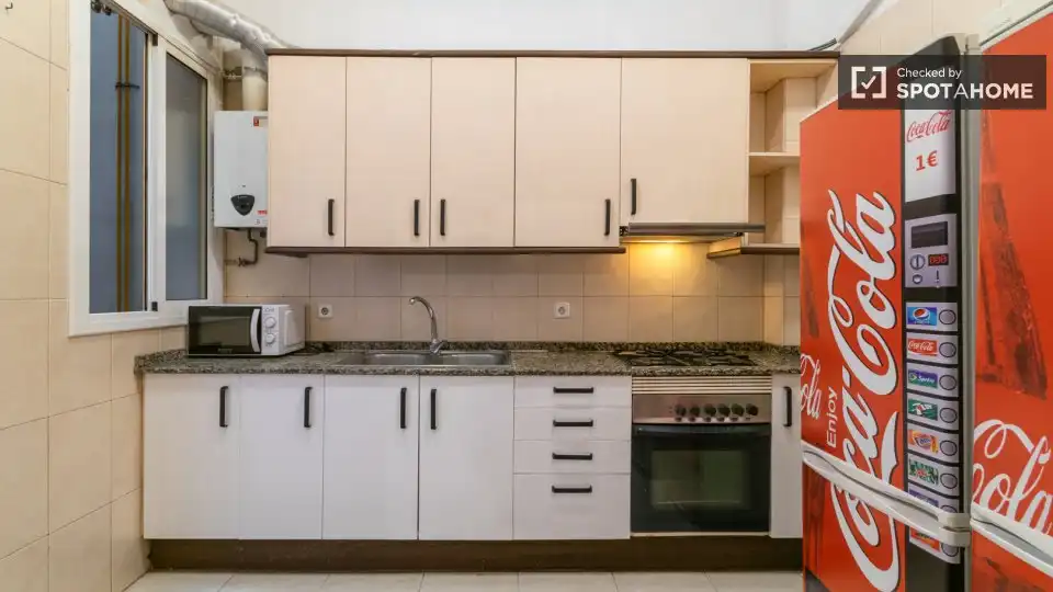 Kitchen of Flat for rent in Barcelona  with Air Conditioner, Heating and Furnished