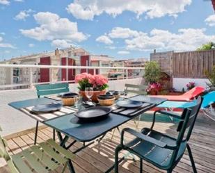 Terrace of Apartment to share in  Barcelona Capital  with Air Conditioner and Terrace