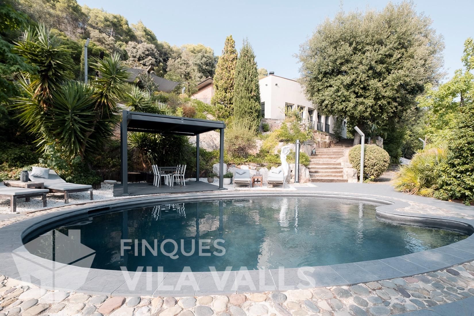 Piscina de Casa o xalet de lloguer en Bigues i Riells amb Aire condicionat, Calefacció i Jardí privat