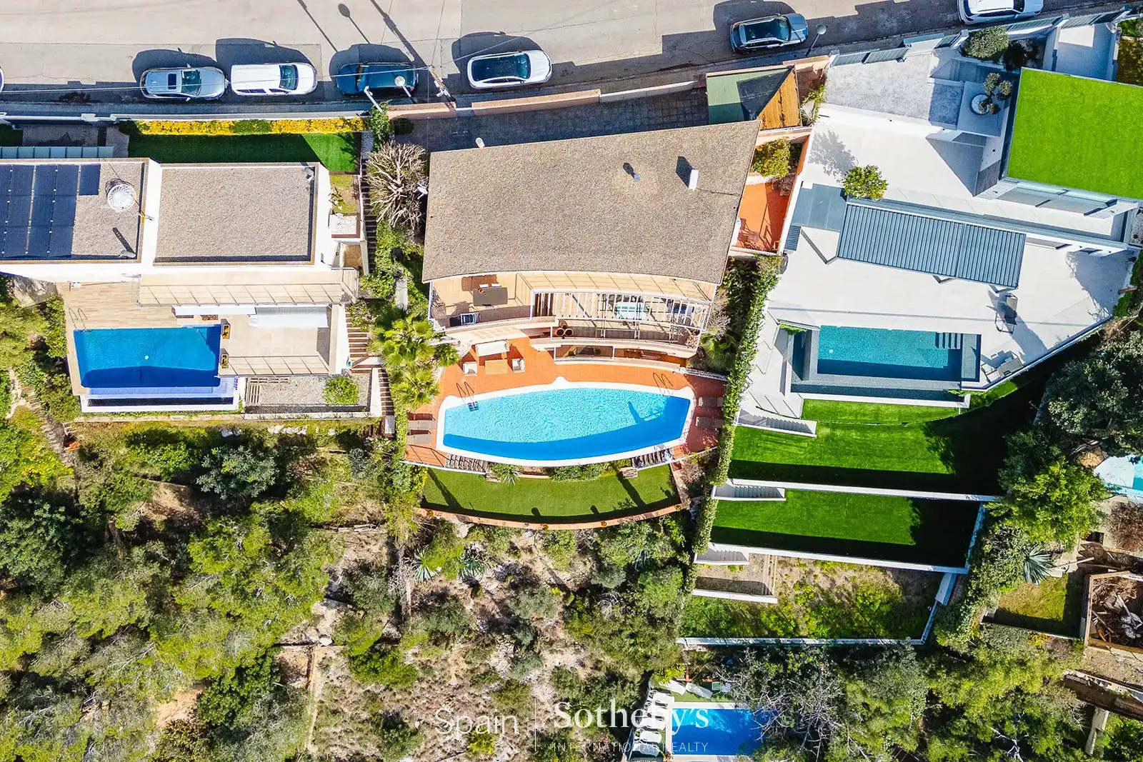Piscina de Casa o xalet en venda en Sitges amb Aire condicionat, Calefacció i Jardí privat