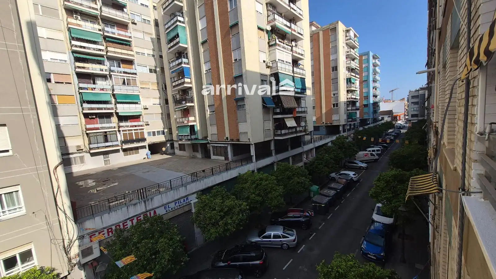 Außenansicht von Wohnung zur untervermieten in Valencia mit Heizung, Terrasse und Möbliert
