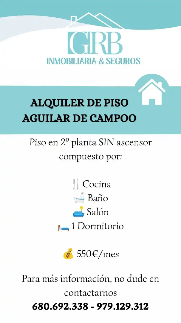 Piso de alquiler en Barrio La Setura, 9, Aguilar de Campoo