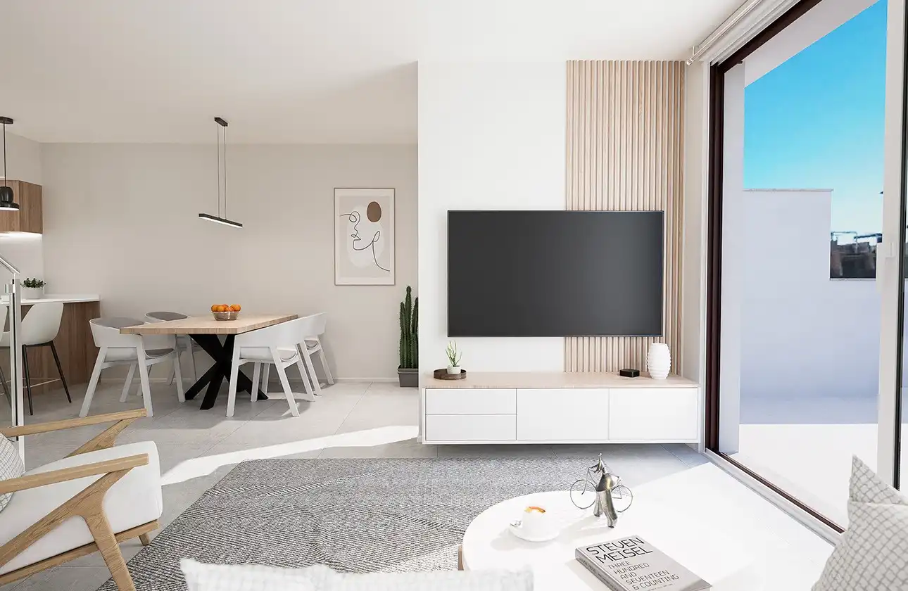 Sala de estar de Apartamento en venta en Pilar de la Horadada con Aire acondicionado, Calefacción y Terraza