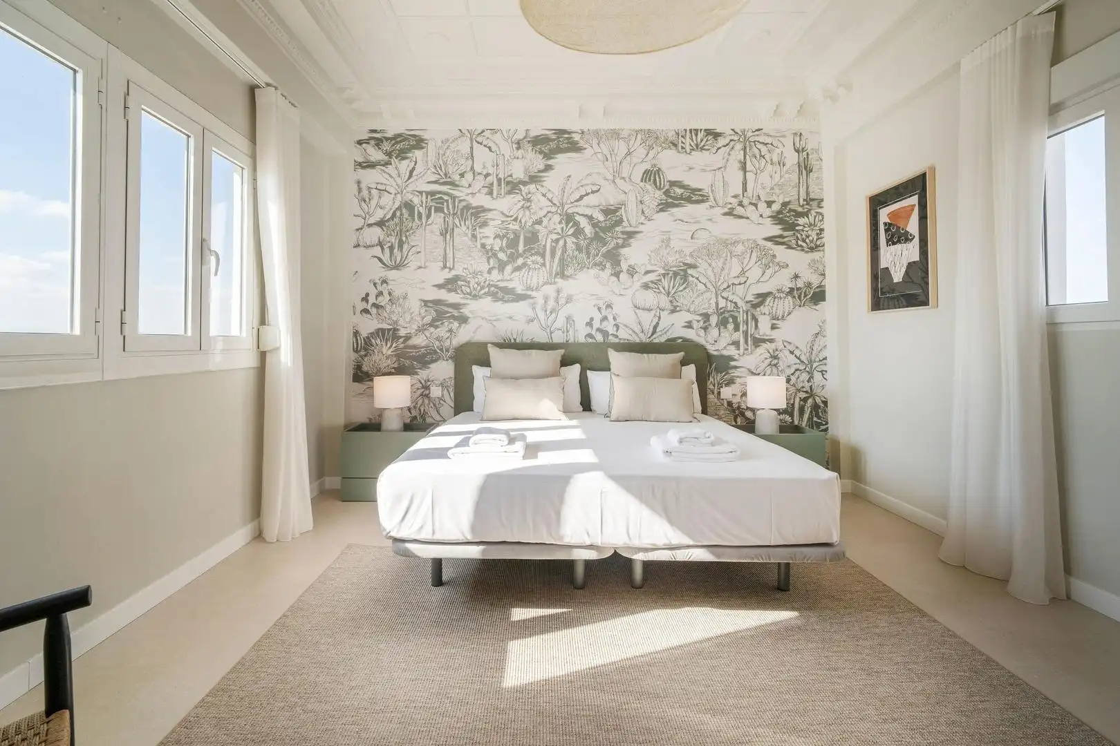 Bedroom of Attic for rent in Valencia  with Air Conditioner, Heating and Terrace