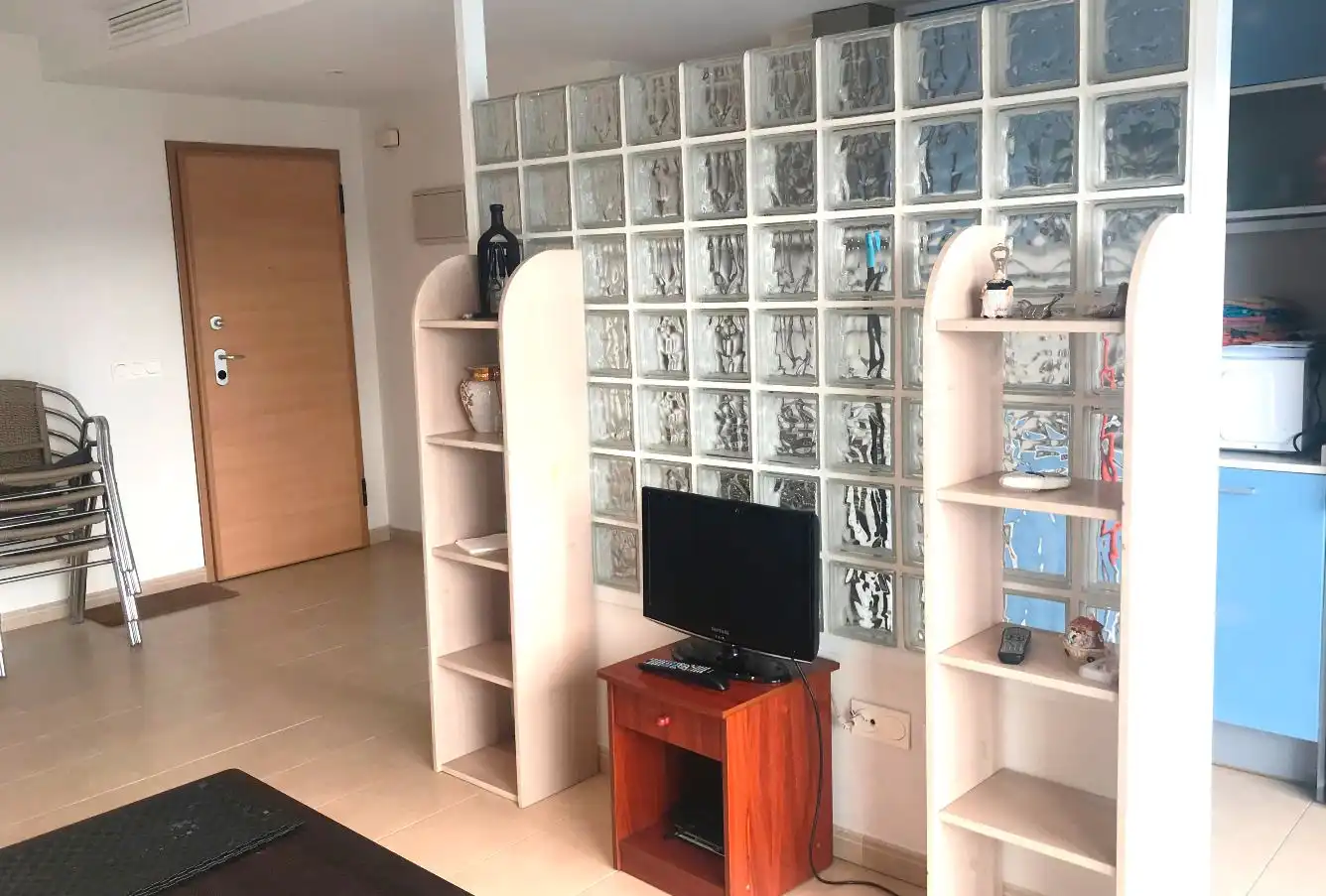 Sala de estar de Apartamento de alquiler en Puçol con Aire acondicionado, Calefacción y Terraza