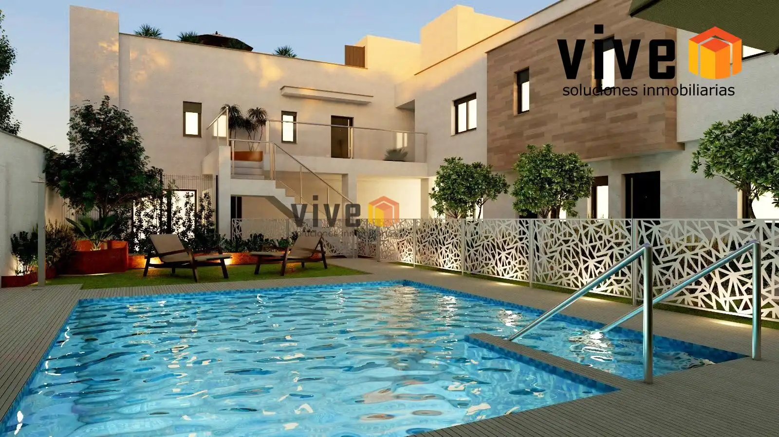 Piscina de Casa adosada en venta en Mairena del Aljarafe con Aire acondicionado, Terraza y Trastero