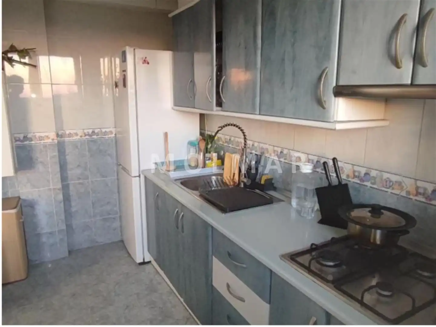 Kitchen of Flat for sale in Burriana / Borriana  with Storage room, Balcony and Internet