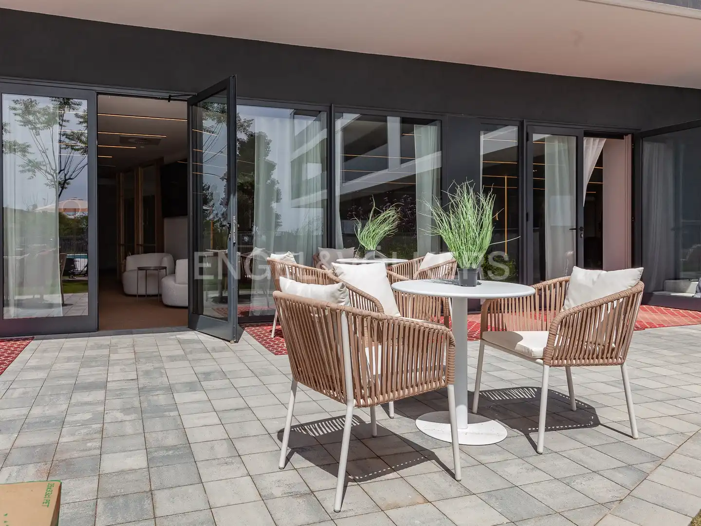 Terraza de Piso de alquiler en Esplugues de Llobregat con Aire acondicionado, Calefacción y Jardín privado