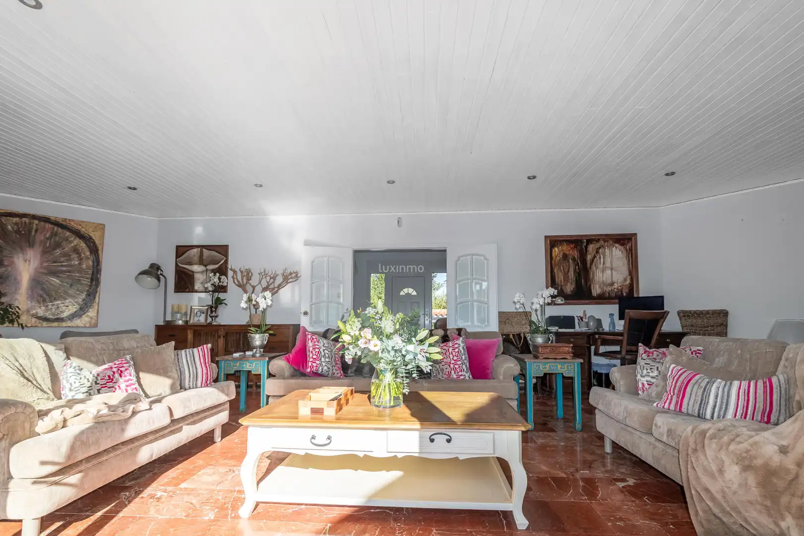 Sala de estar de Casa o chalet en venta en La Nucia con Aire acondicionado, Trastero y Piscina