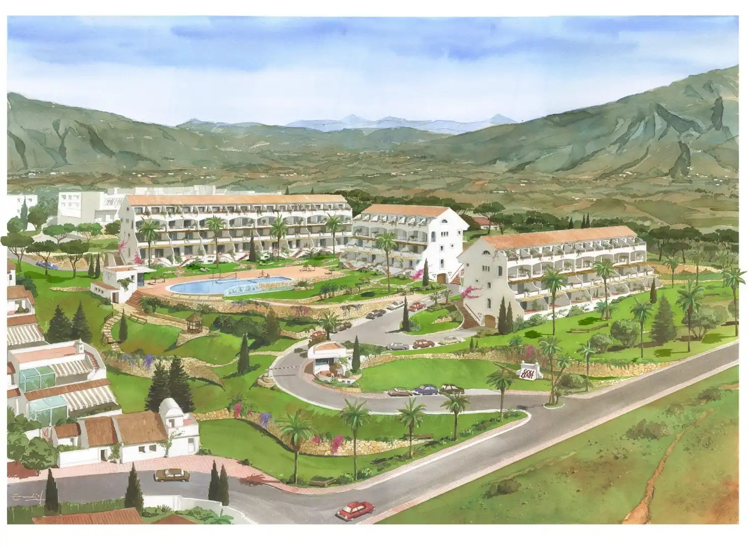 Vista exterior de Dúplex en venta en Mijas con Trastero, Amueblado y Piscina comunitaria