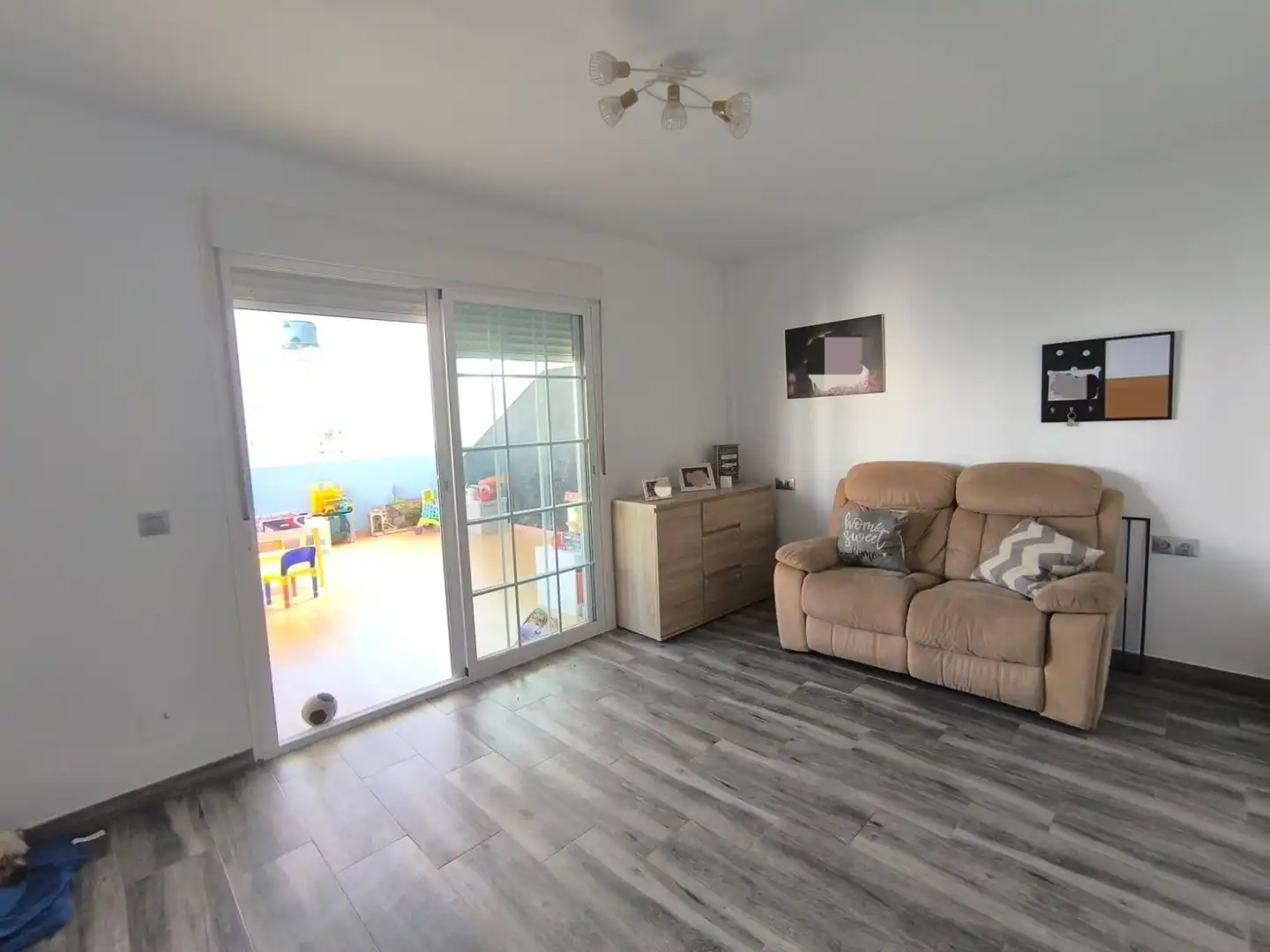 Wohnzimmer von Maisonette zum Verkauf in Alhaurín de la Torre mit Klimaanlage, Parkett und Terrasse