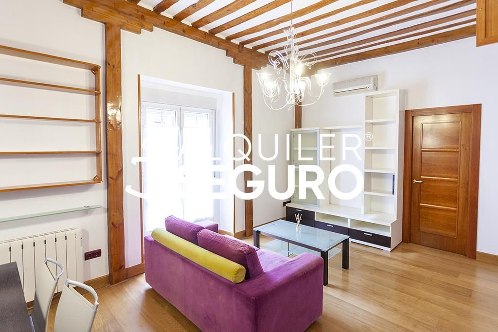 Sala d'estar de Pis de lloguer en  Madrid Capital amb Aire condicionat, Calefacció i Moblat