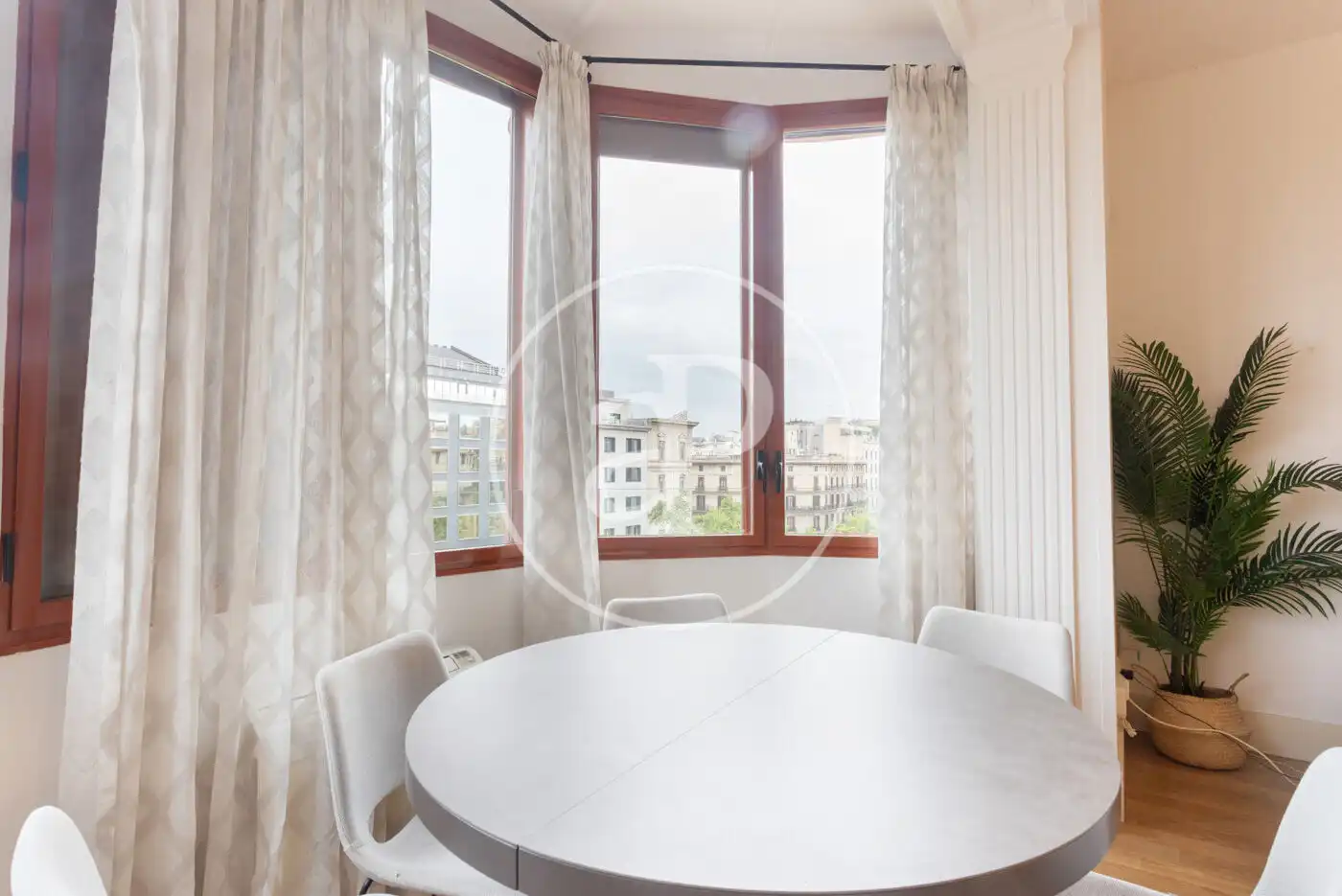 Esszimmer von Wohnung zur Miete in Barcelona mit Klimaanlage, Heizung und Möbliert