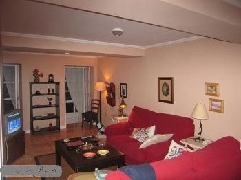 Living room of Flat for sale in Ferrol  with Heating, Parquet flooring and Furnished