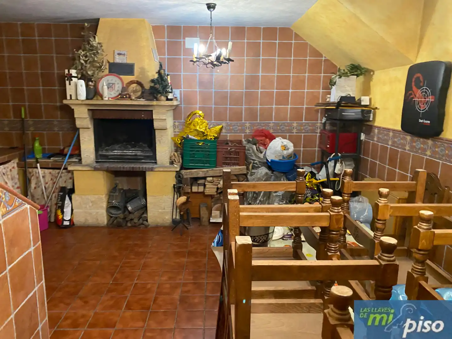 Cocina de Casa adosada en venta en Cistérniga con Calefacción, Jardín privado y Parquet