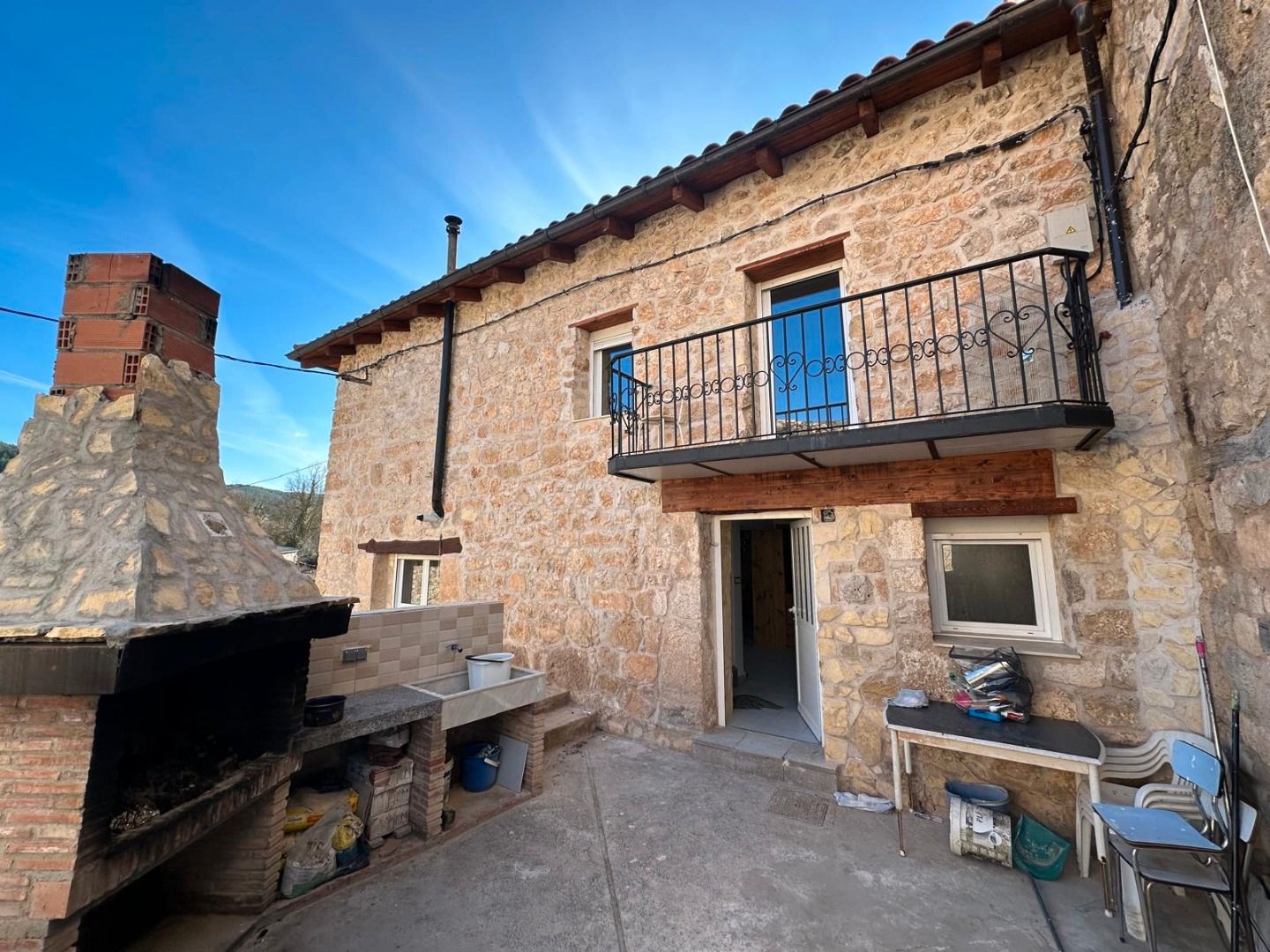 Exterior view of House or chalet for sale in Galbarros  with Private garden, Terrace and Storage room