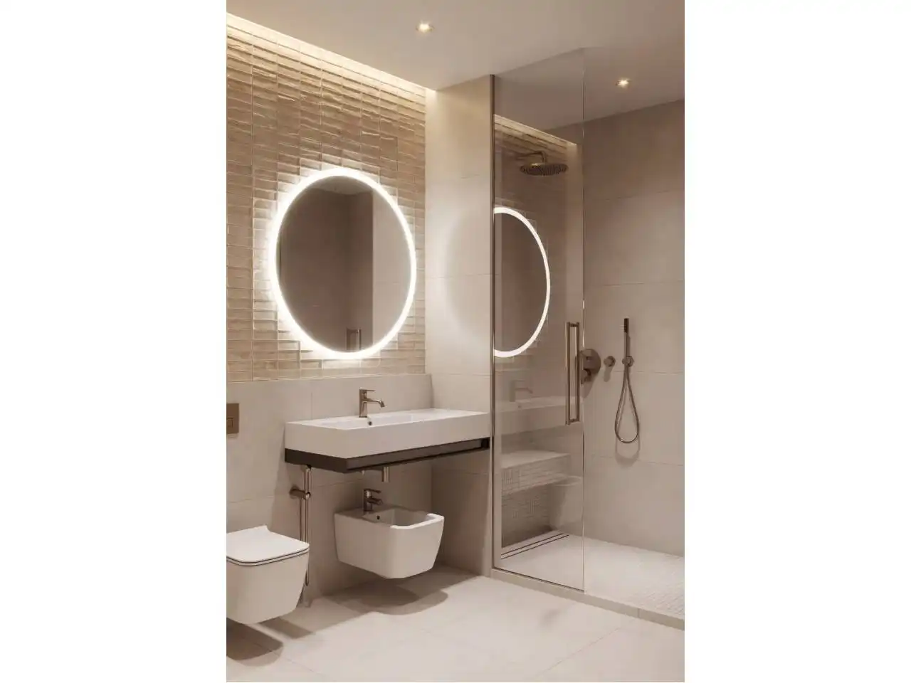 Badezimmer von Wohnung zum Verkauf in Sabadell mit Klimaanlage, Heizung und Parkett