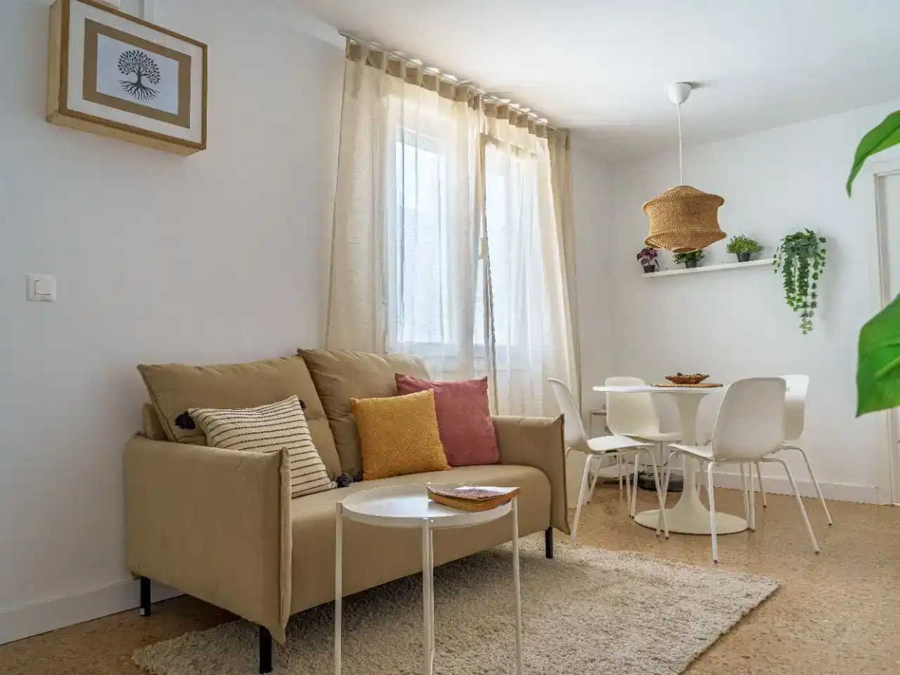 Living room of Flat for share in Agaete  with Private garden and Furnished