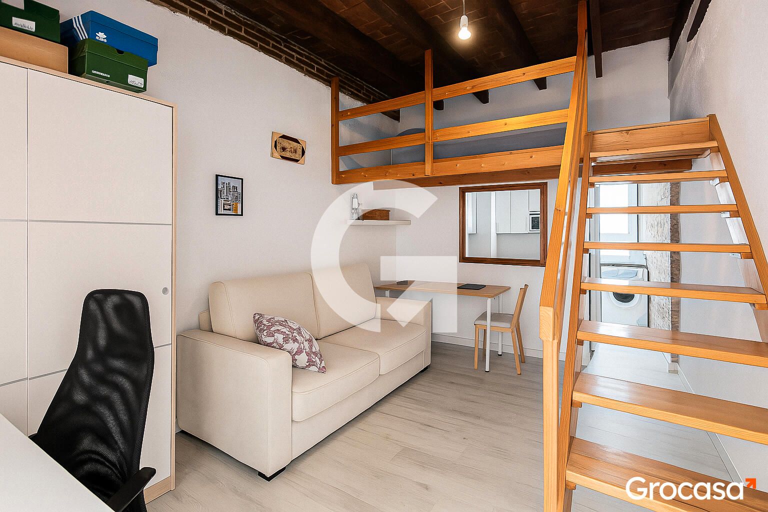 Bedroom of Study for sale in  Barcelona Capital  with Air Conditioner, Furnished and Washing machine