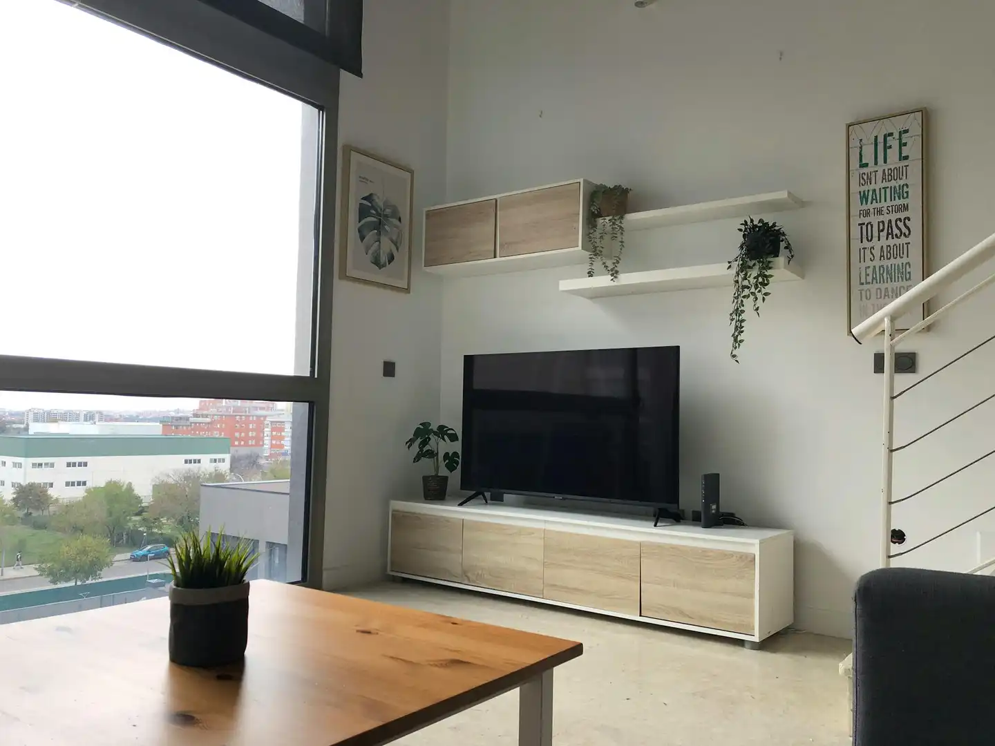 Sala de estar de Piso de alquiler en Madrid con Aire acondicionado, Calefacción y Amueblado