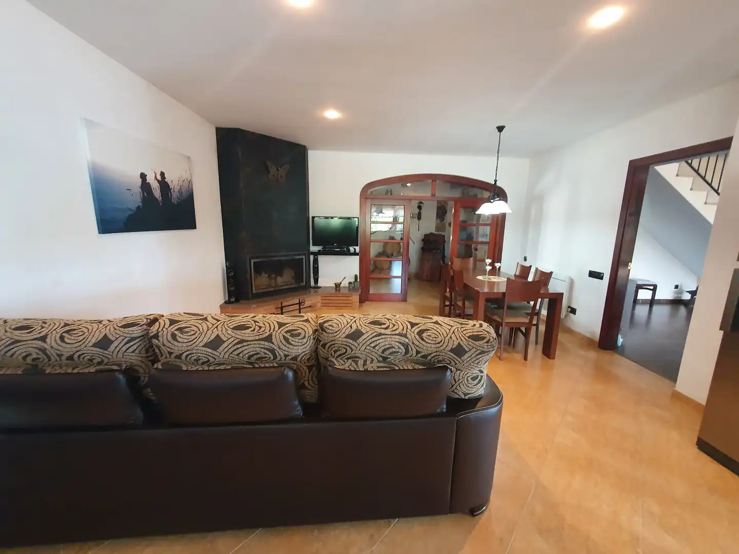 Sala de estar de Casa o chalet en venta en Guixers con Calefacción, Jardín privado y Terraza