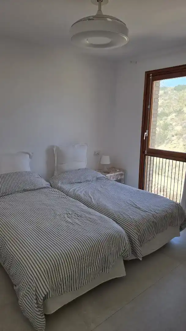 Bedroom of Flat for rent in El Campello  with Air Conditioner, Private garden and Swimming Pool