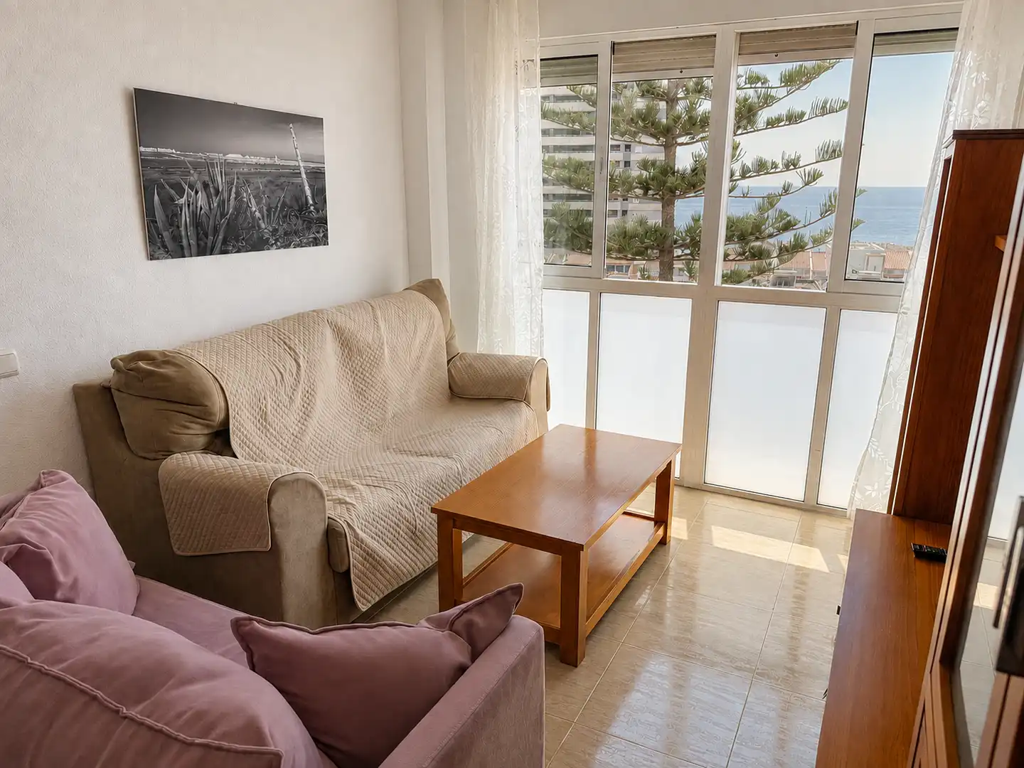 Sala de estar de Apartamento en venta en Roquetas de Mar
