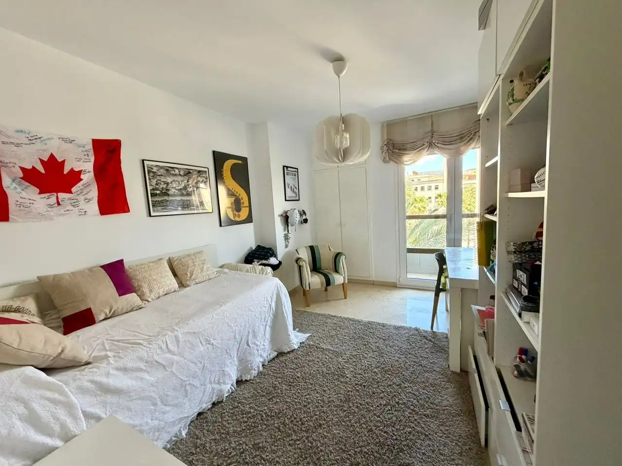Schlafzimmer von Wohnung zur Miete in Almería mit Klimaanlage, Heizung und Terrasse