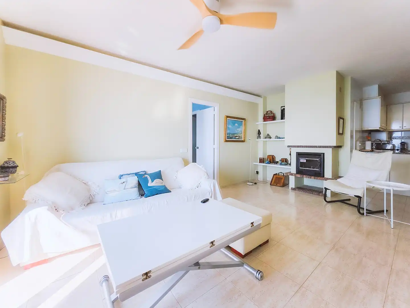 Living room of Flat for rent in Sant Pol de Mar  with Furnished, Oven and Washing machine